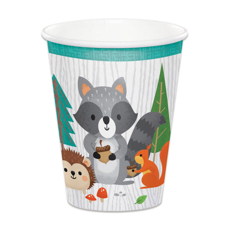 Tazze Haza Barbabianca selvatici animali della foresta, 8 pz.