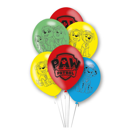 Haza Witbaard Paw Patrol Balloons, 6st.