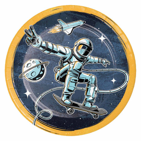 Piatti Haza per astronauti Barbabianca, 8 pz.