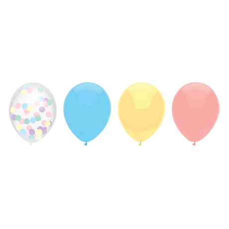 Pastello mix di palloncini Barbabianca Haza, 6 pz.