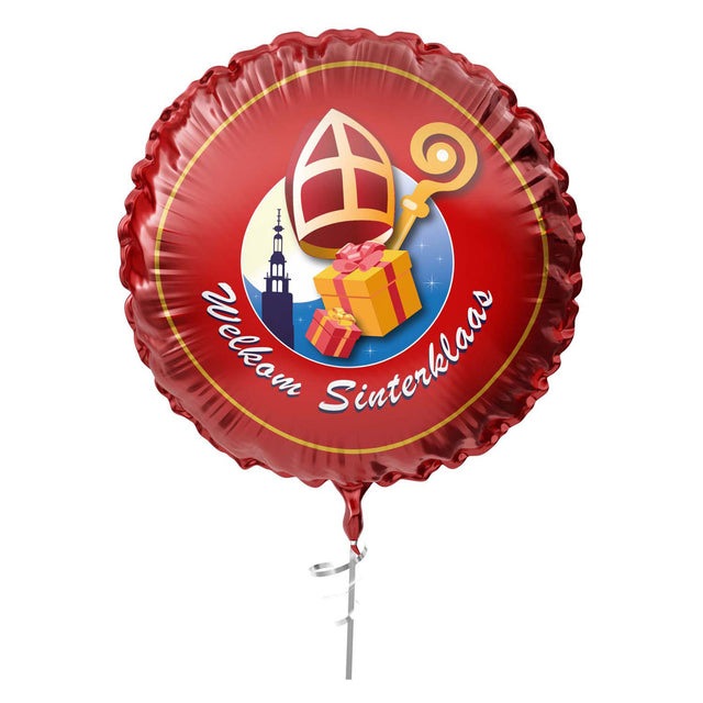 Il palloncino foil Haza Barbabianca dà il benvenuto a Sinterklaas