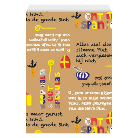 Haza witbaard cadeauzakjes gedicht 12x19cm - 200st.
