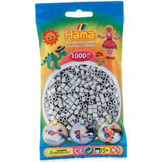 Perline termoadesive Hama midi - grigio chiaro (070), 1000 pz.