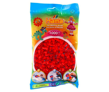 Perline termoadesive Hama midi - rosse, (05) 1000 pezzi.