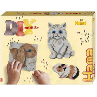 Scatola regalo HAMA STRING BEAD SET - Animali carini, 4000st.