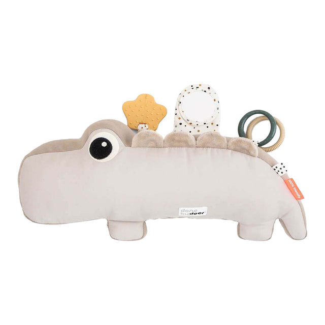 Done by Deer Tummy Time Toy coccodrillo beige