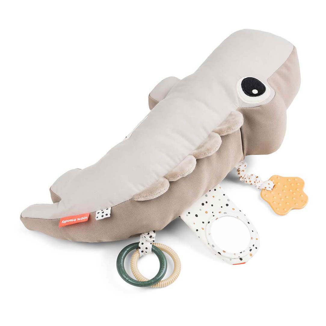 Done by Deer Tummy Time Toy coccodrillo beige