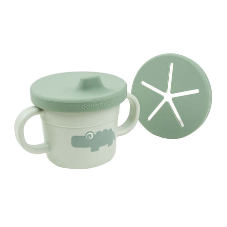 Done by deer snack tazza con beccuccio verde cocco, 215ml