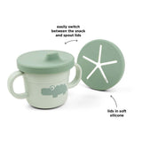 Done by deer snack tazza con beccuccio verde cocco, 215ml