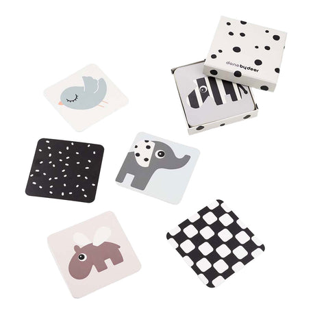 Done by deer cartoncino contrasto baby amici cervi, 10 pz.