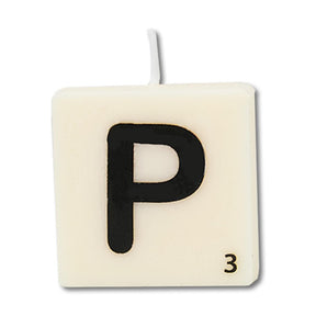Paperdreams candela con lettera lettera p, set da 4