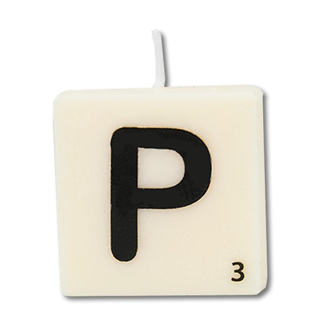 Paperdreams candela con lettera lettera p, set da 4