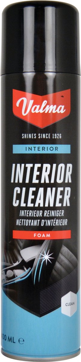 Valma Interior Cleaner - detergente in schiuma per interni auto - rimuove sporco e macchie - adatto per pelle e plastica - 400ml
