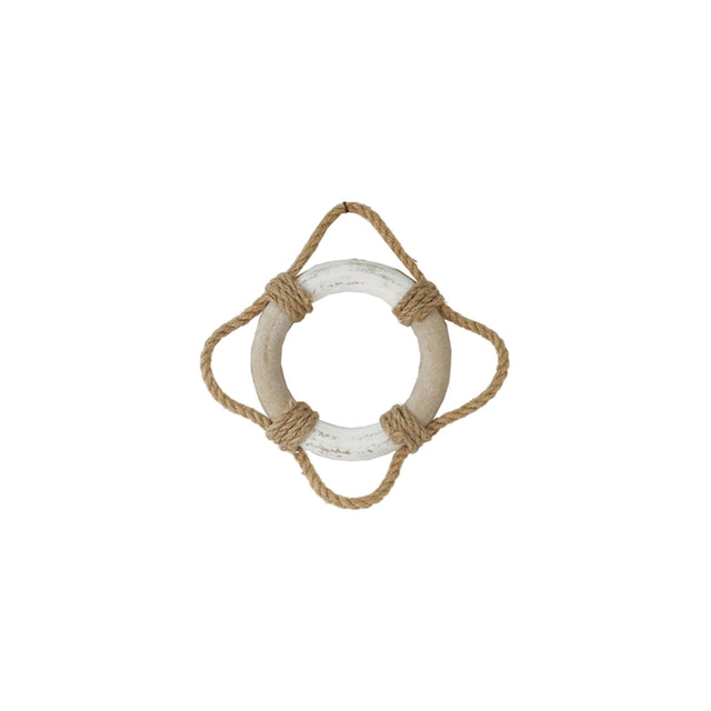 Salvagente decorativo Gerkimex in legno 14,5x14,5x2,5 cm