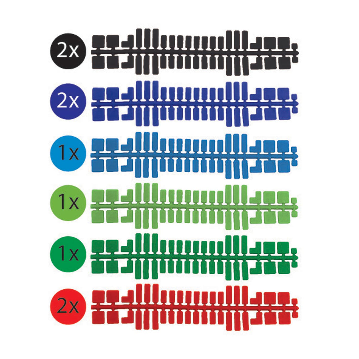 Strisce colorate Selecta ministeck, 9 pz.