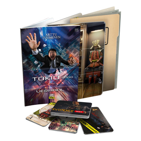 Tactic Crime Scene Tokyo 2000 – gioco da tavolo – gioco del crimine – complesso dramma cittadino in Giappone – indagine approfondita e deduzione – serie della scena del crimine – Game Storm Studio – 1 o più giocatori – da 18 anni