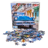 Auto d'epoca tattica all'Avana – puzzle – 200 pezzi – auto d'epoca e paesaggio urbano – design elegante e rilassante – alta qualità scandinava