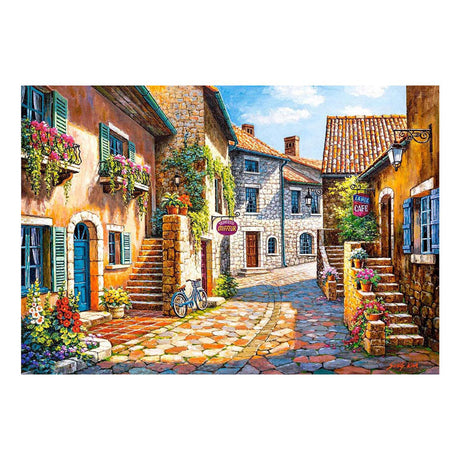 Castorland rue de village – puzzle – 1.000 pezzi – finitura satinata – vestibilità perfetta – qualità europea