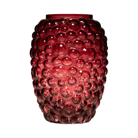 Vaso Hatchet in vetro bibble pancia rosso ã˜15xh20cm