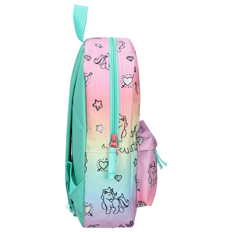 Zaino Milky Kiss con arcobaleno e unicorni