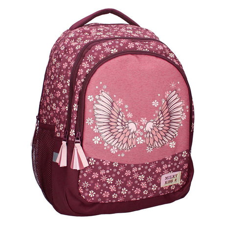 Zaino Milky Kiss fiori Wild Bliss, 3 scomparti
