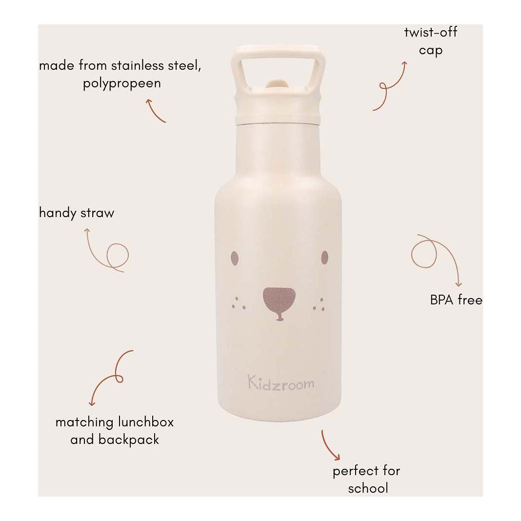 Borraccia Kidzroom dolci sorsi orsacchiotto, 350ml