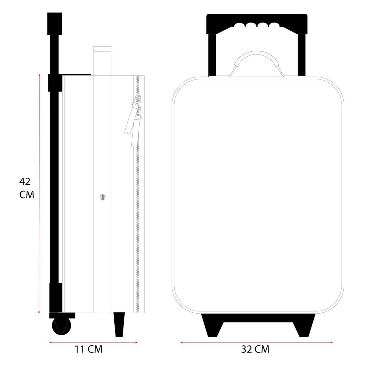 Trolley Vadobag il re leone (simba) realizzato per rotolare