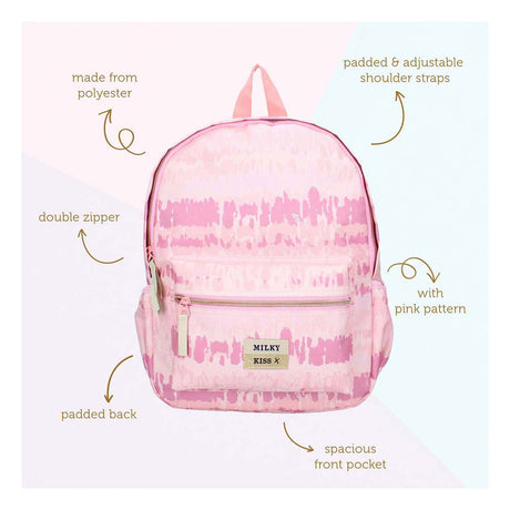 Zaino Milky Kiss amore e risate - rosa