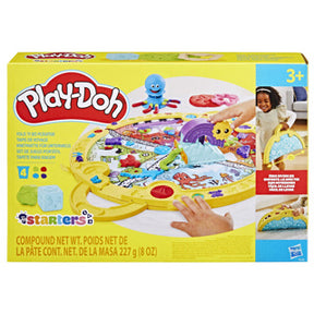 Tappetino da gioco Hasbro play-doh piega e prendi - argilla da modellare - 4 barattoli di play-doh - facile da riporre - lavoretti per bambini