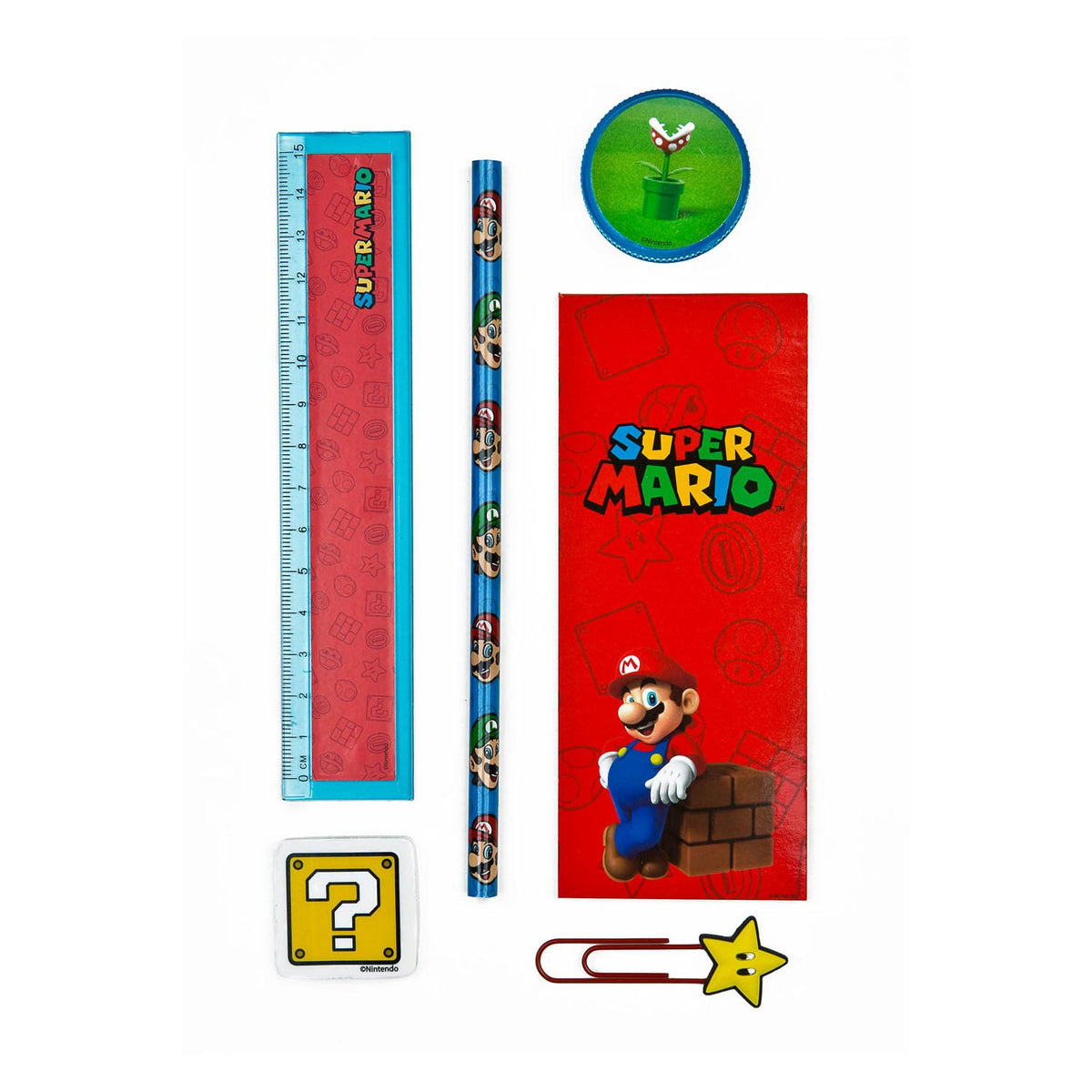 Set da scrivania Super Mario Undercover, 7 pezzi.