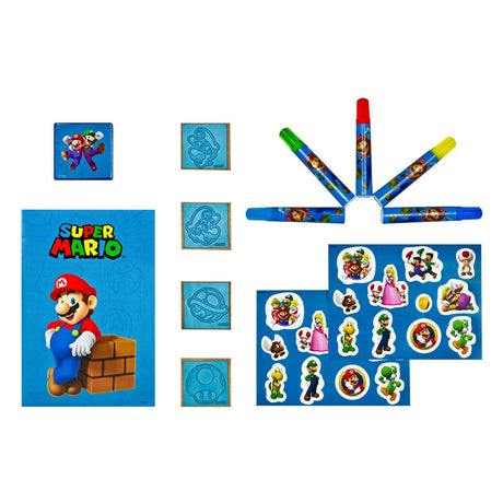 Set di mega timbri Super Mario sotto copertura