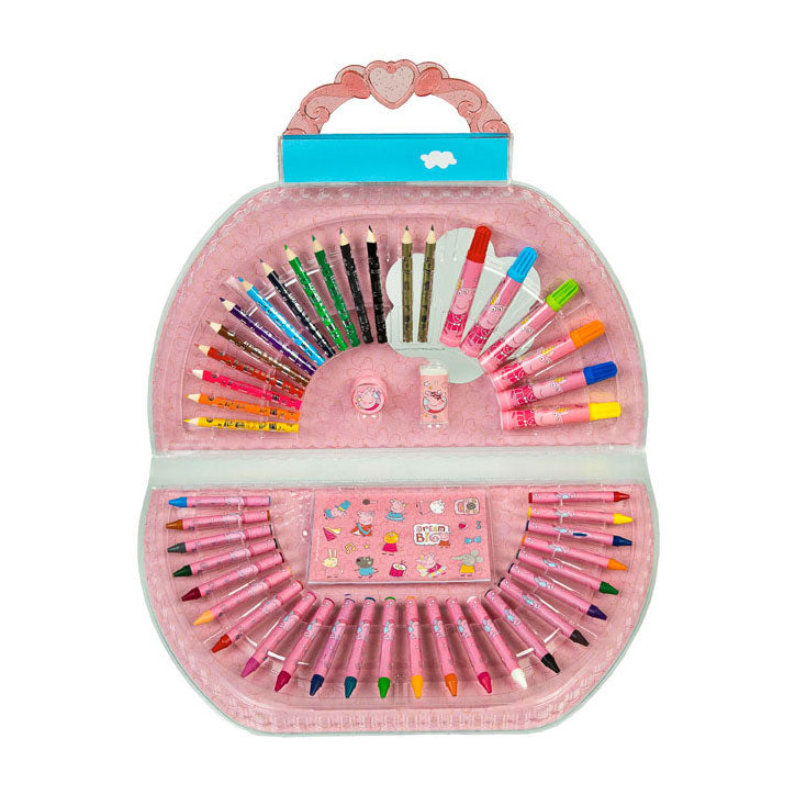 Astuccio da colorare Undercover Peppa Pig, 51 pz.