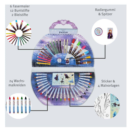 Custodia da colorare Undercover Disney Frozen, 51 pz