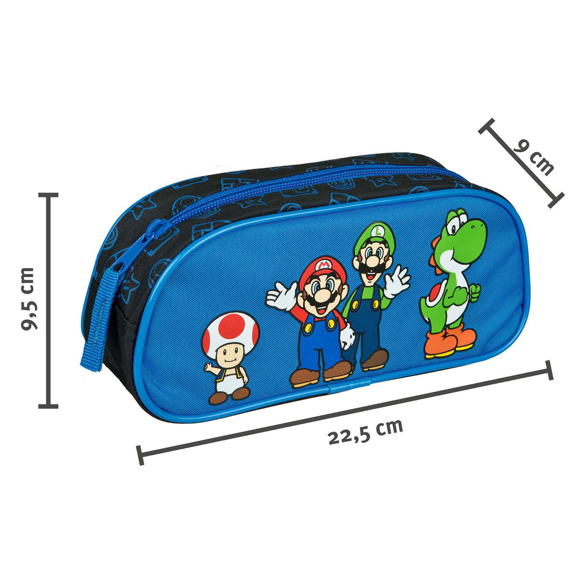Astuccio Undercover Super Mario blu con cerniera