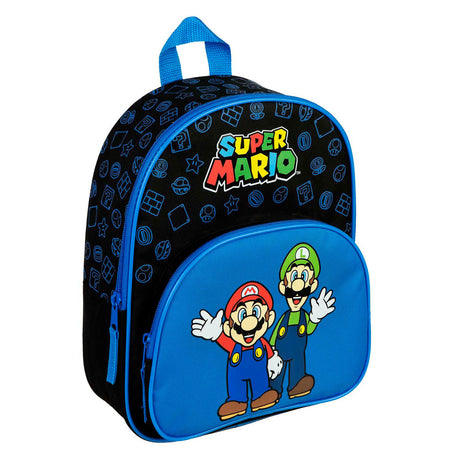 Zaino Undercover con tasca frontale super mario blu