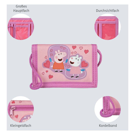 Portafoglio Peppa Pig sotto copertura
