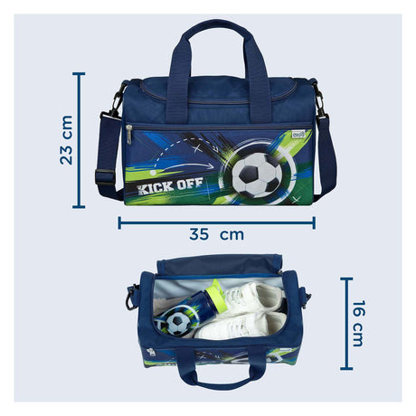 Borsa sportiva da calcio sotto copertura