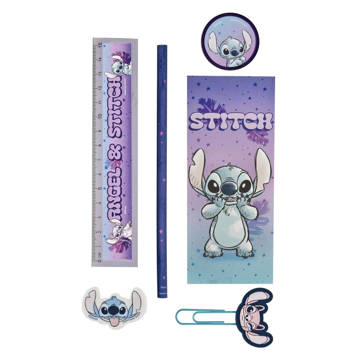 Set da scrivania Undercover Stitch - 7 pezzi.