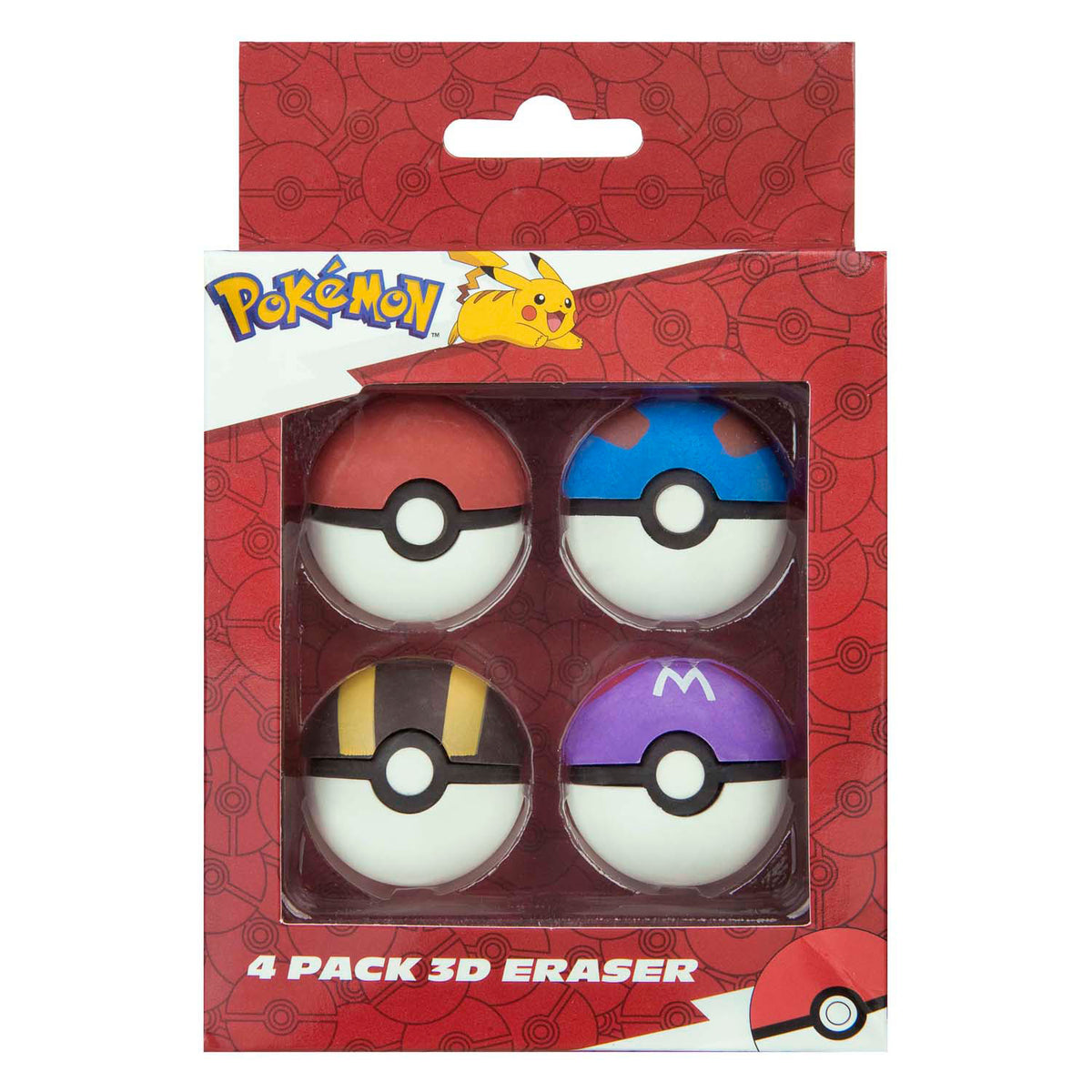 Set gomme da cancellare Pokemon Undercover - 4 pz.