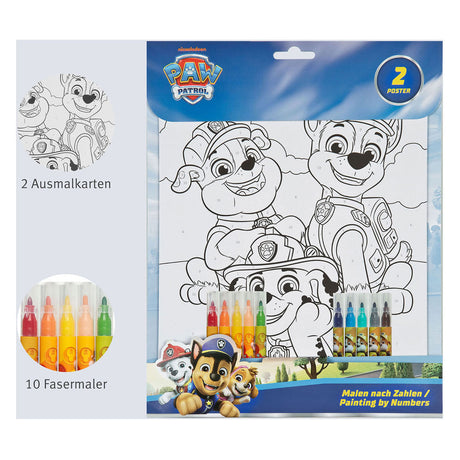 Colore sotto copertura per numero impostato Paw Patrol