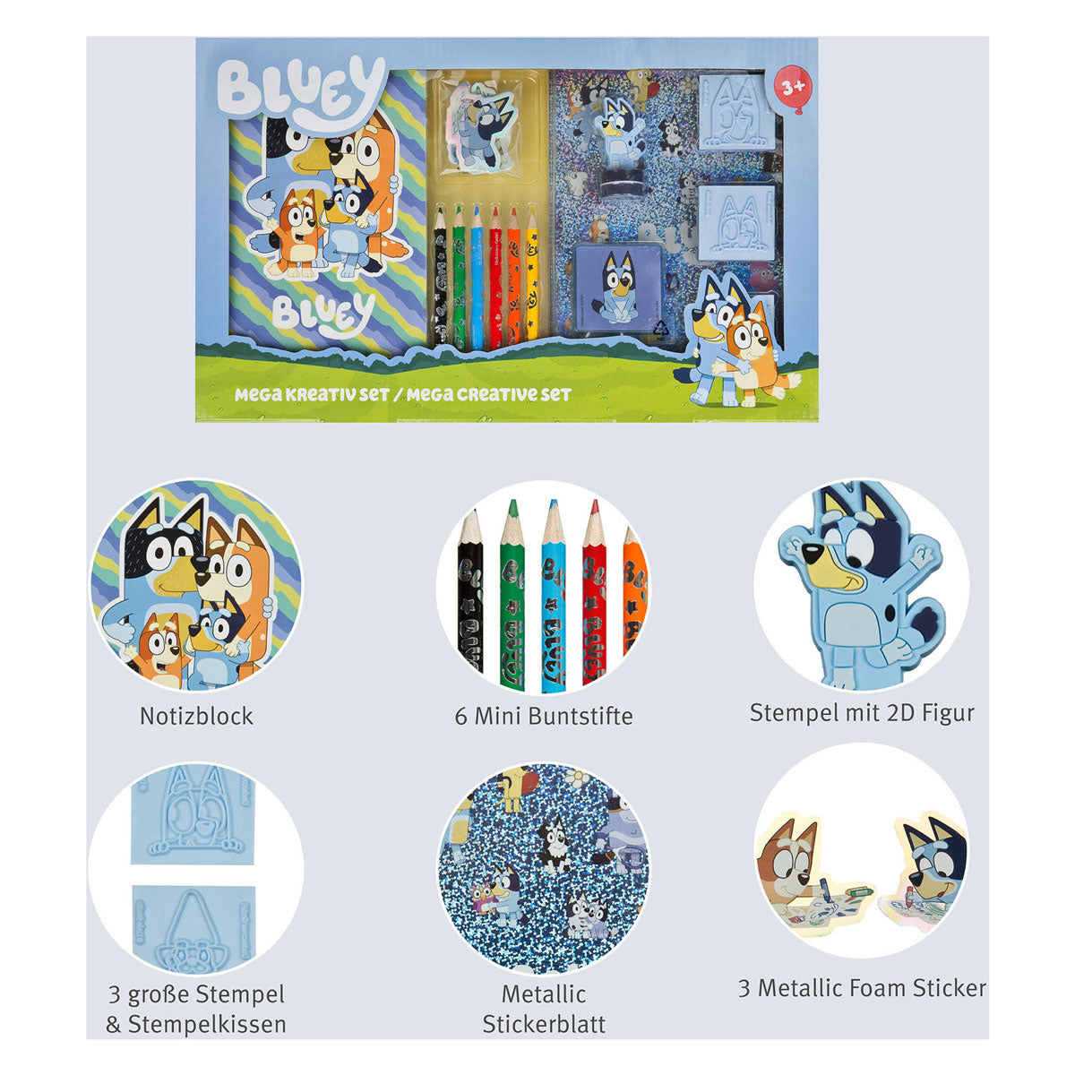 Set mega colori e timbri Undercover blu