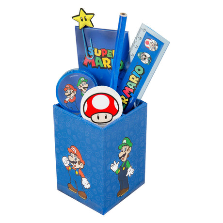Set da scrivania Super Mario - 7 pezzi.