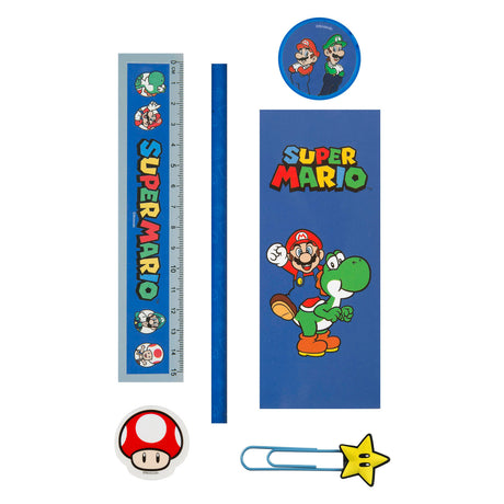 Set da scrivania Super Mario - 7 pezzi.