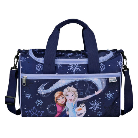 Borsa sportiva sotto copertura Disney Frozen con 2 scomparti portaoggetti