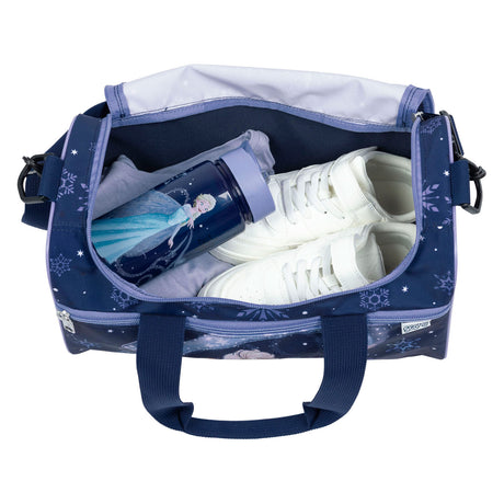 Borsa sportiva sotto copertura Disney Frozen con 2 scomparti portaoggetti