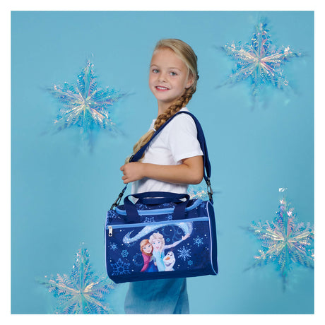 Borsa sportiva sotto copertura Disney Frozen con 2 scomparti portaoggetti