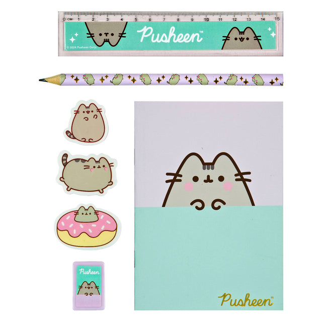 Undercover notitie set in etui pusheen the cat