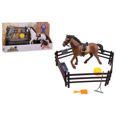 Johntoy set da gioco con cavallo giocattolo John con accessori in scatola