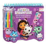 Blocco da colorare della casa delle bambole di Toyland Gabby con pennarelli e stencil