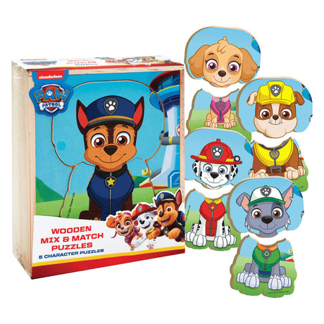 Puzzle in legno senza marchio Paw Patrol - abbinamento misto